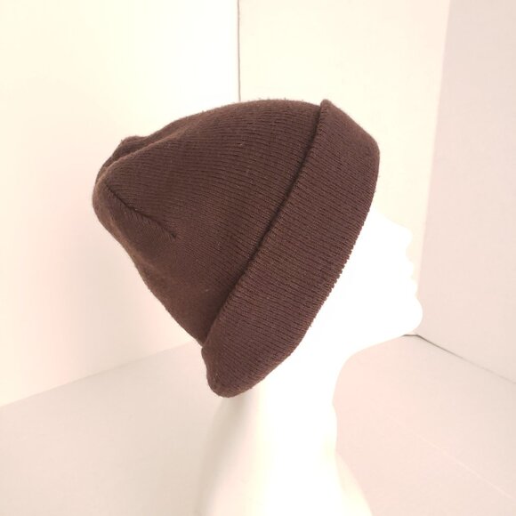 Unisex Adults Chocolate Brown Color Cute Hat Beanie - Picture 2 of 8